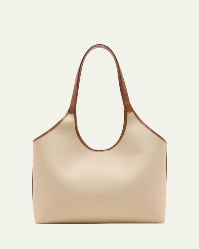 Canvas Basket Shoulder Bag