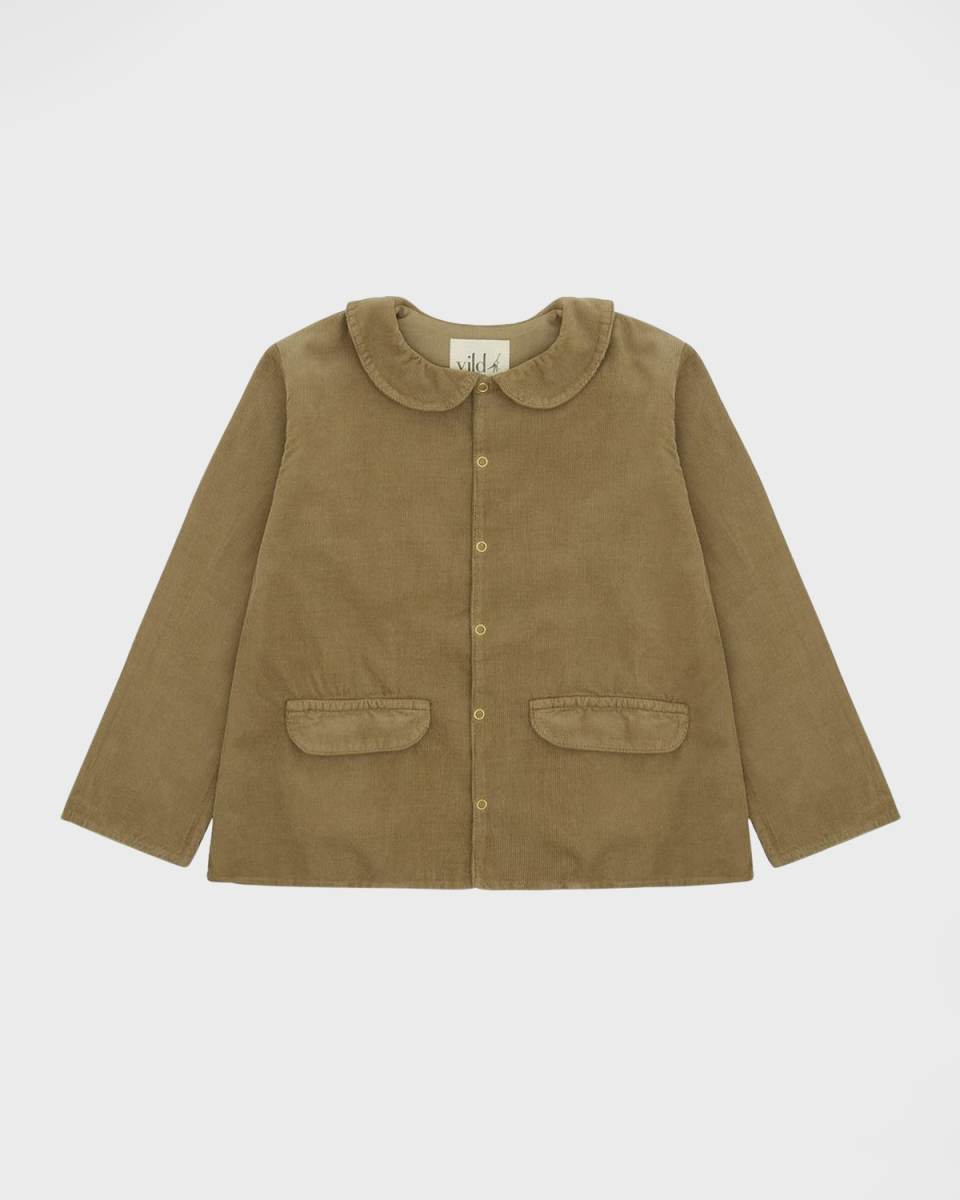 Kid's Organic Cotton Corduroy Jacket, Size Newborn-3