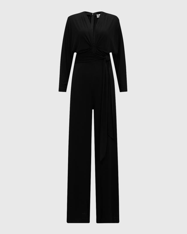 Aurelia Cutout Dolman-Sleeve Jumpsuit