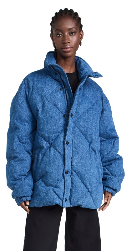 Made in Tomboy Diana Puffer Jacket Blue