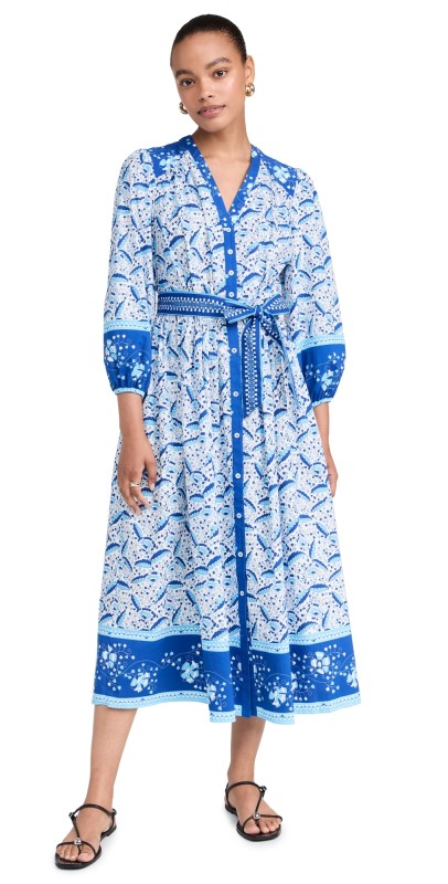 Shoshanna Lilia Dress Blue Multi