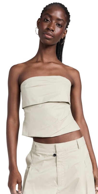 Lioness Smokeshow Strapless Top Sage
