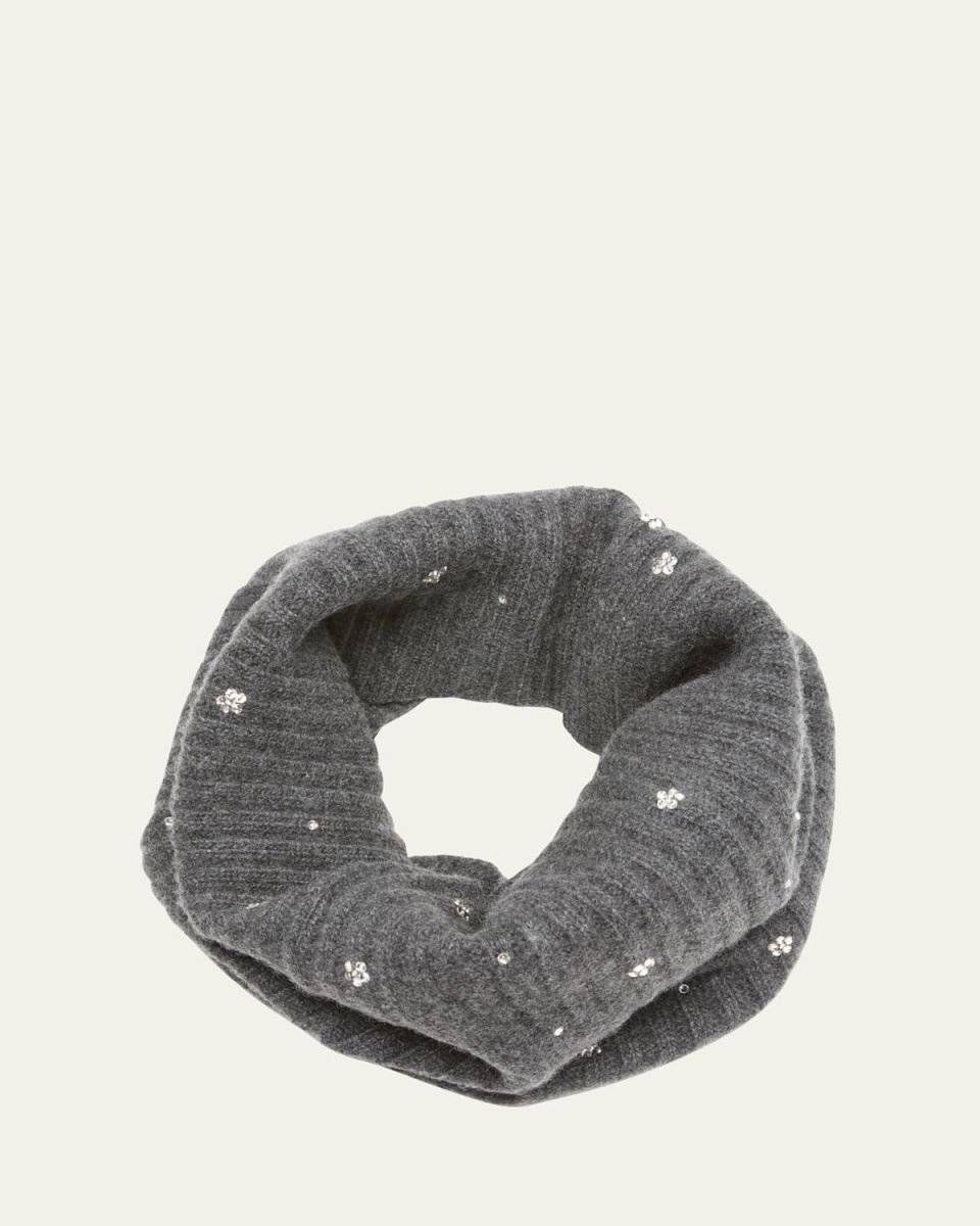 Embellished Cashmere Scarf