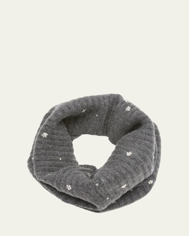 Embellished Cashmere Scarf