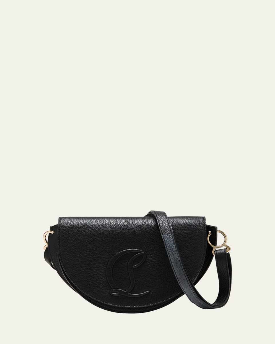 By My Side Crossbody in Leather with CL Logo