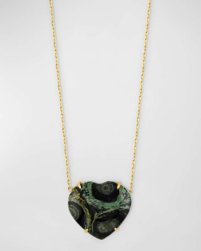 Feldspar Jumbo Heart Necklace
