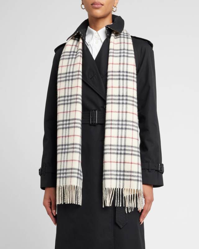 Vintage Check Cashmere Scarf