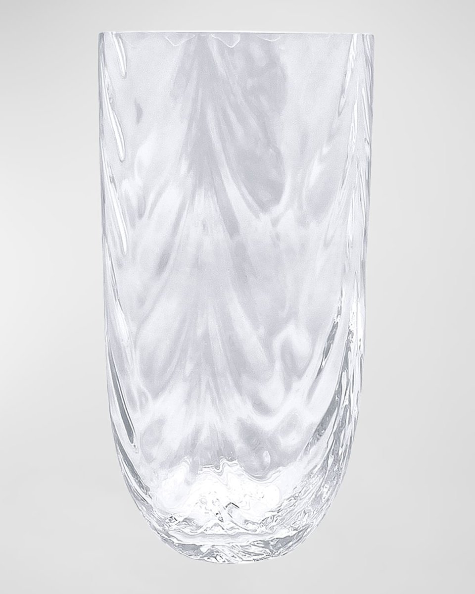 Sip Sip Wave Crystal Clear Drinking Glass