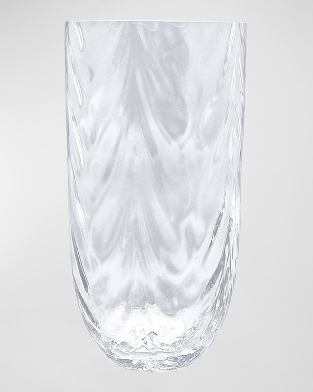 Sip Sip Wave Crystal Clear Drinking Glass
