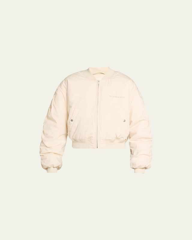 Bessime Ruched Bomber Jacket