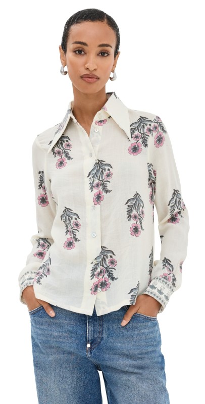 Alix of Bohemia Dolly Mirabilis Wool Shirt Ivory