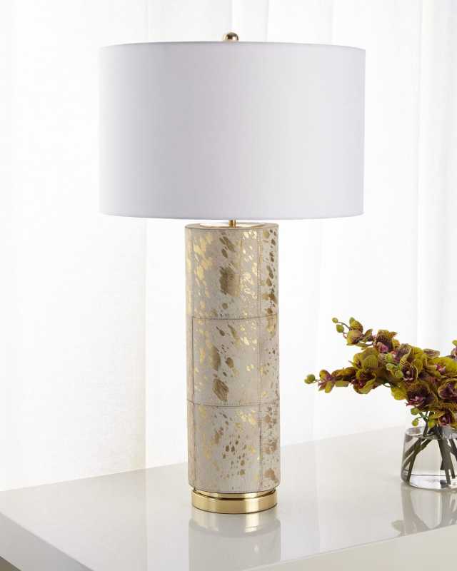 Hair on Hide Table Lamp