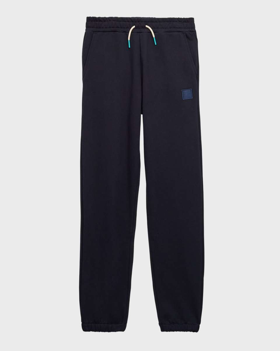 Boy's Sweatpants W/ Logo Badge, Size 4-12