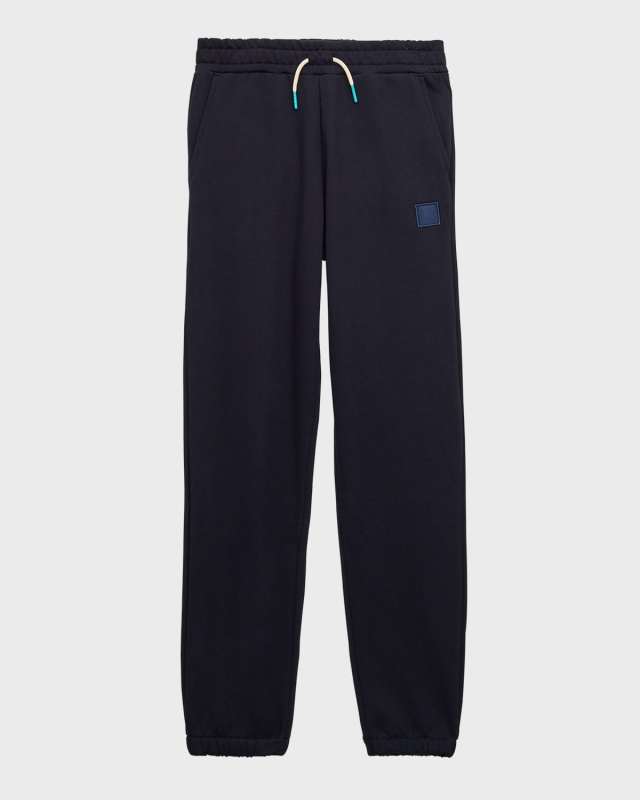 Boy's Sweatpants W/ Logo Badge, Size 4-12