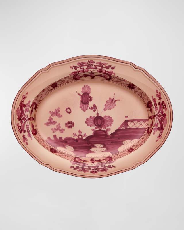 Oriente Italiano Oval Platter, Vermiglio