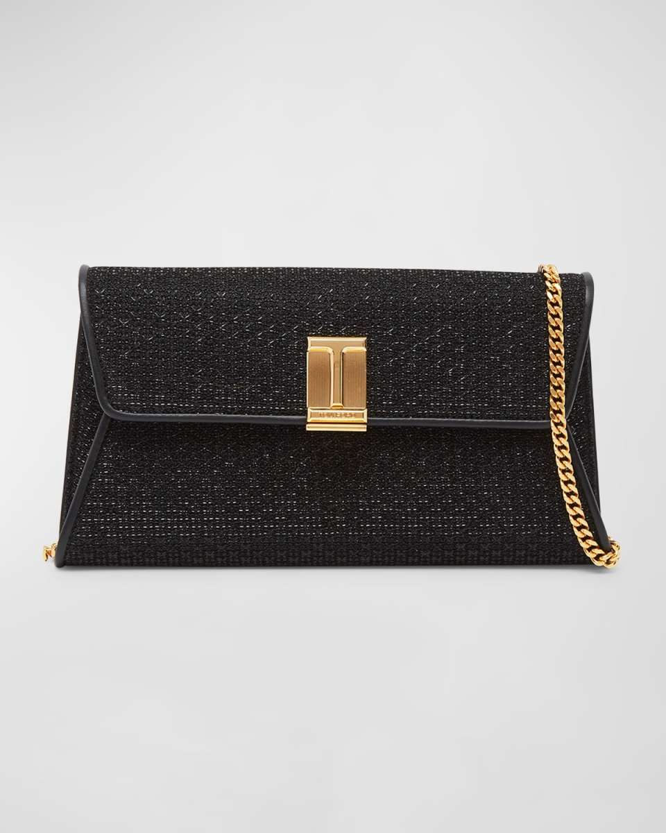 Nobile Clutch in Textured Fabric