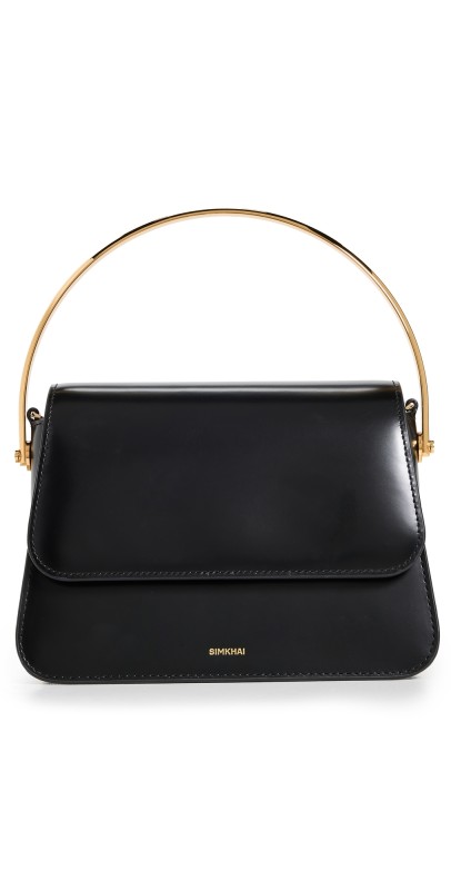 SIMKHAI Aria Leather Mini Bag Black