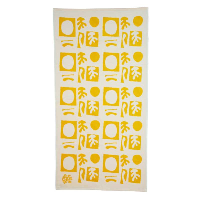 Formes Beach Towel - Yellow