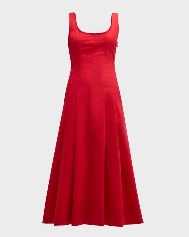 Isabel Sleeveless A-Line Midi Dress