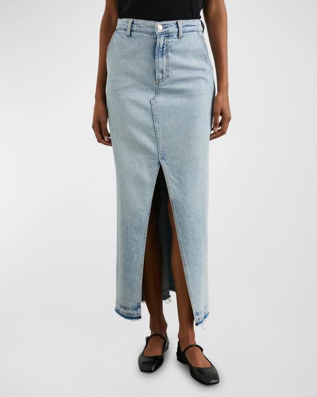 Manhattan Denim Maxi Skirt
