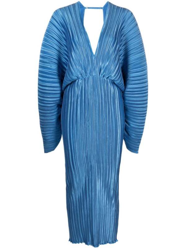 Galerie pleated midi dress
