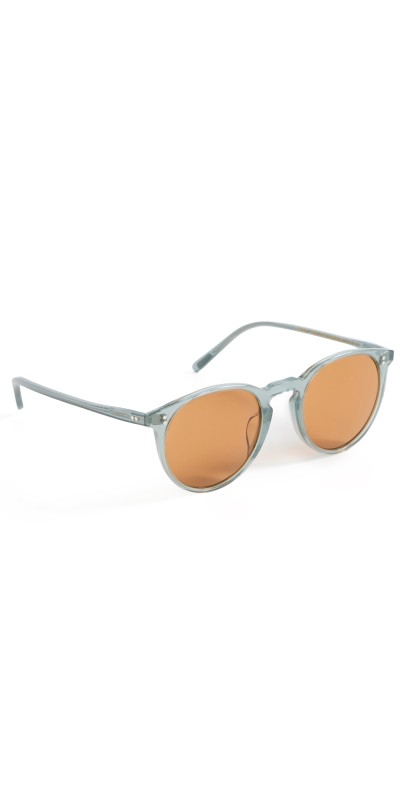 Oliver Peoples Eyewear O'Malley Sun Round Sunglasses Dusty Aqua
