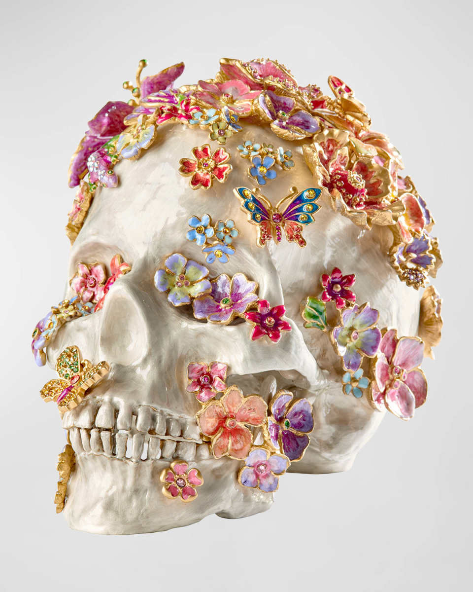 Skull With Flowers
