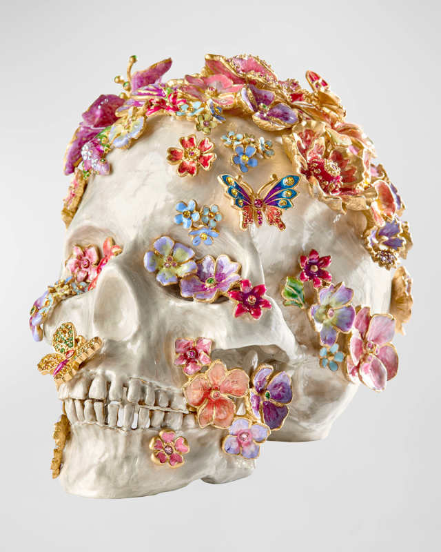 Skull With Flowers