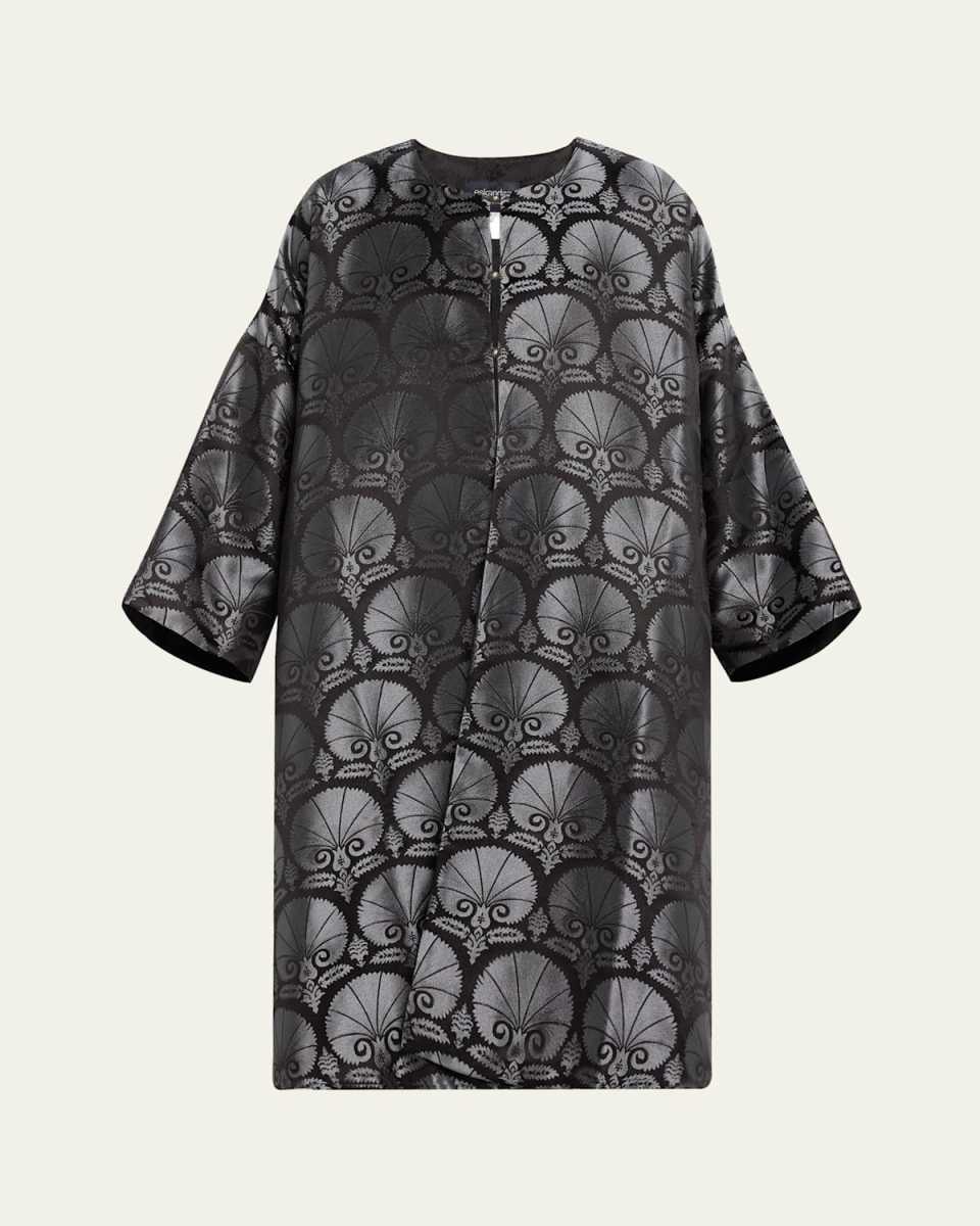 Round Neck Chinese Jacket, 3/4 Length (Reversible)