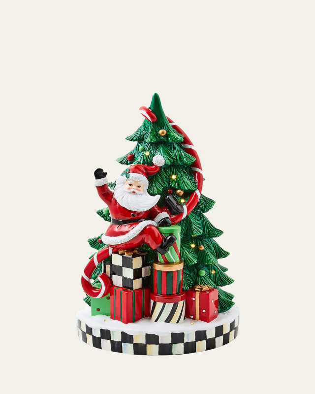 Cozy Christmas Morning Illuminated Tree