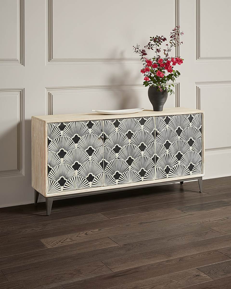 Allie Bone inlay Entertainment Center