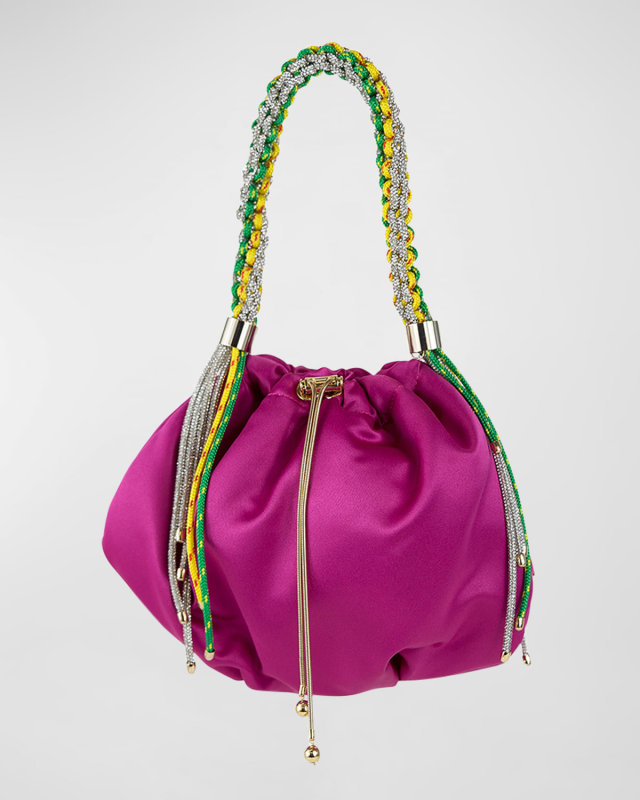 Fatale Crystal Rope Top-Handle Bag