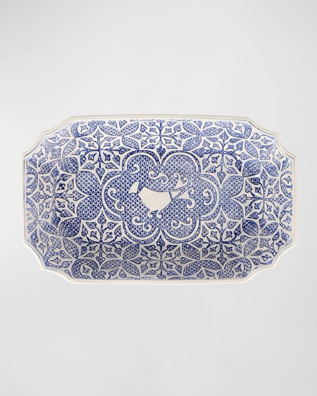 Uccello Blu Oval Bowl