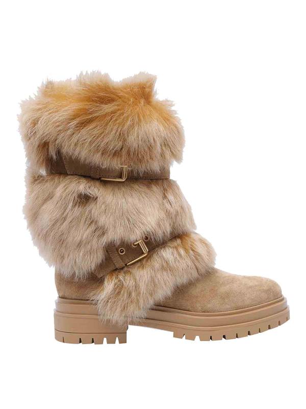 Gianvito Rossi Bottes - Beige