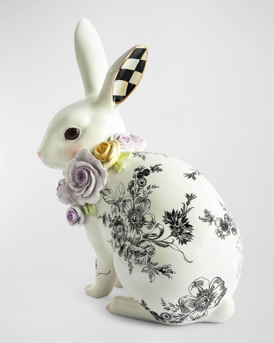 Tall Butterfly Toile Rabbit