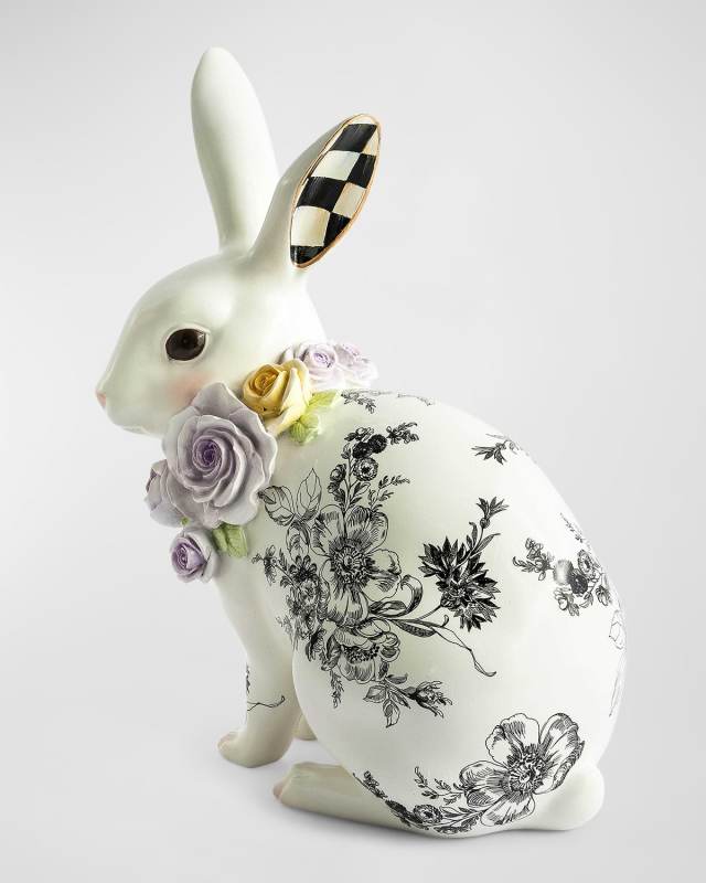 Tall Butterfly Toile Rabbit