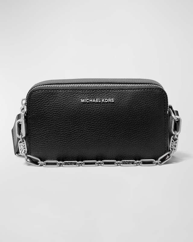 Jet Set Small Double Zip Chain Crossbody Bag