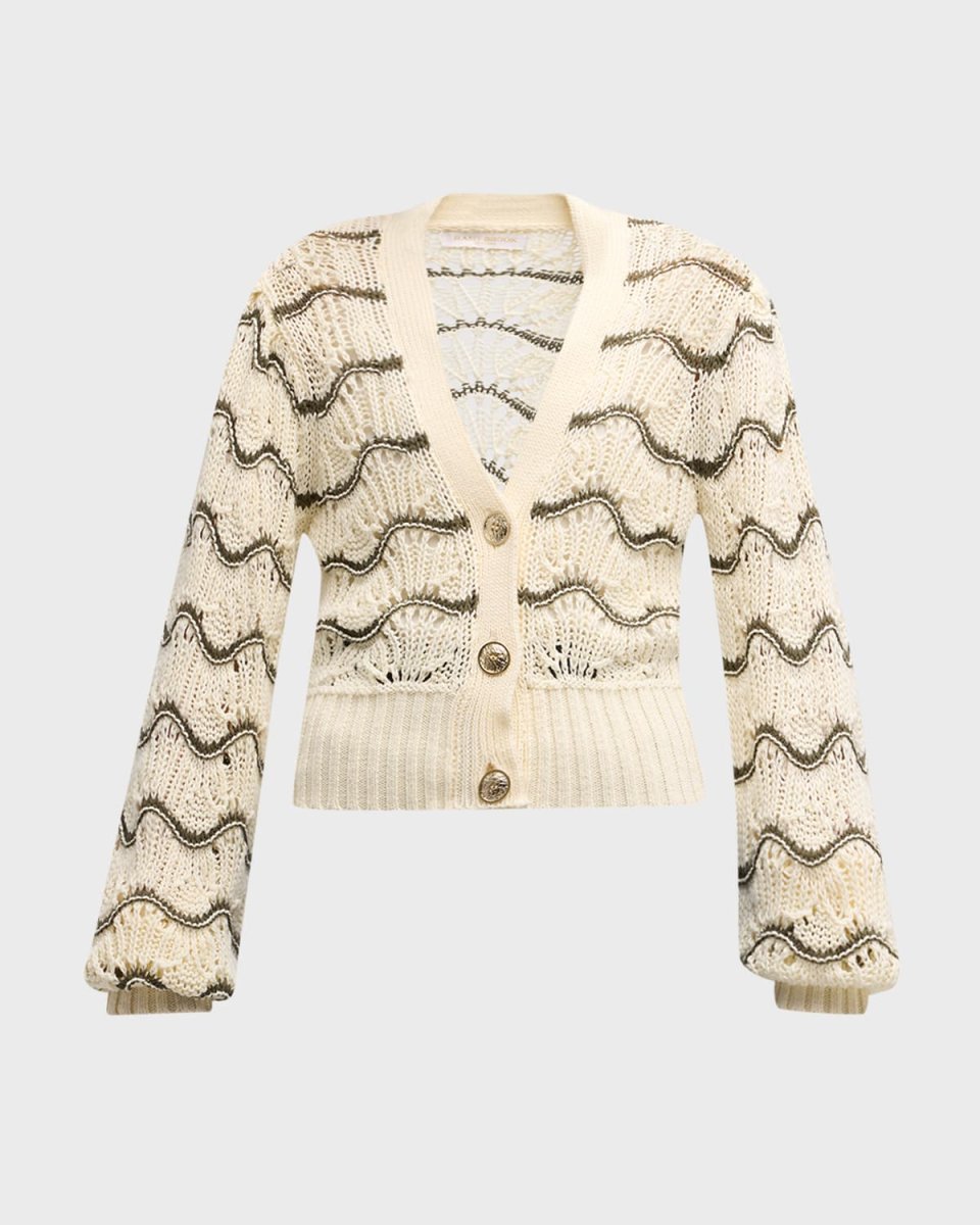 Daniella Wavy Striped Cardigan