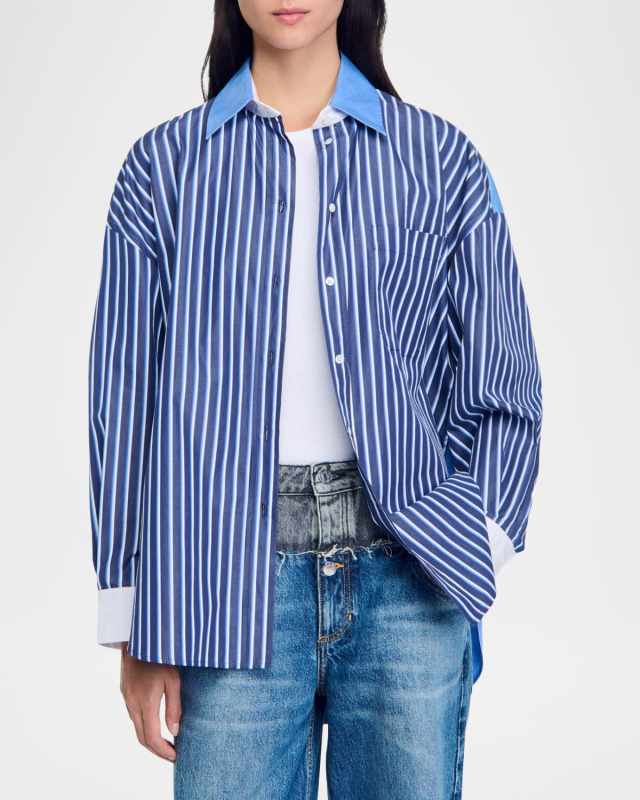 Bogota Striped Button-Front Shirt
