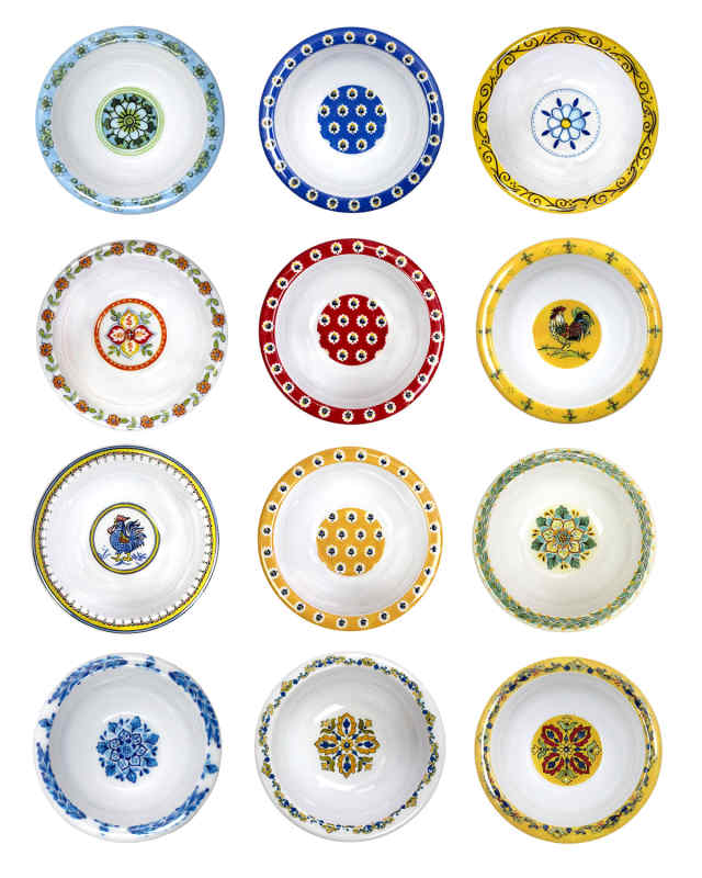 Assorted Mini Melamine Bowls, Set of 12