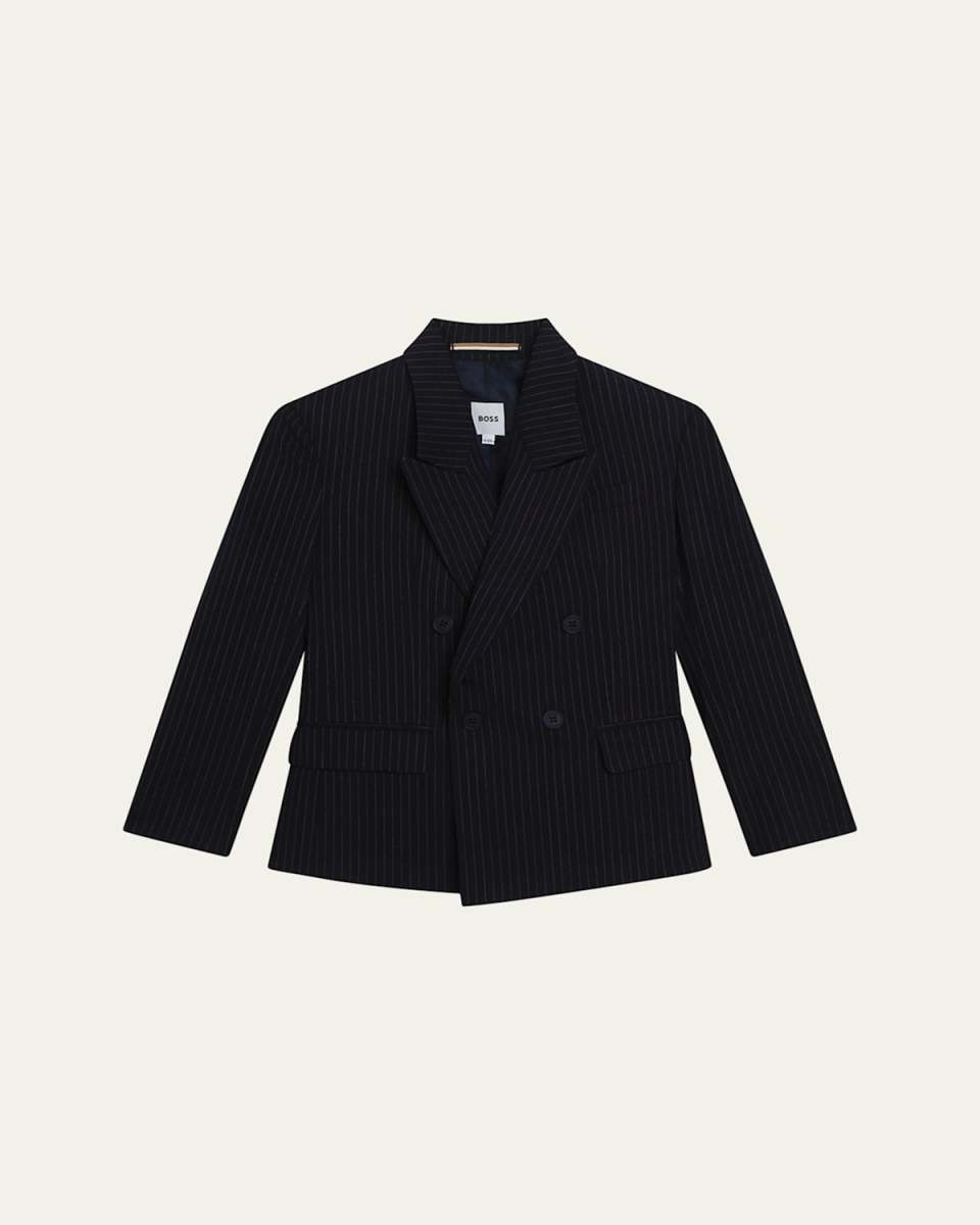 Boy's Striped Suit Jacket, Size 4-