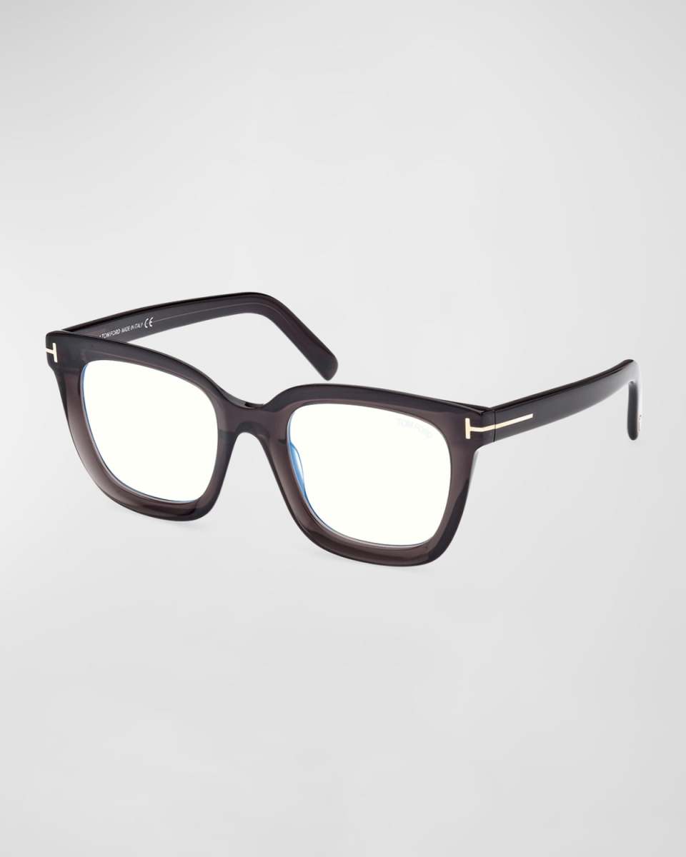 Blue Light Blocking Square Acetate Glasses