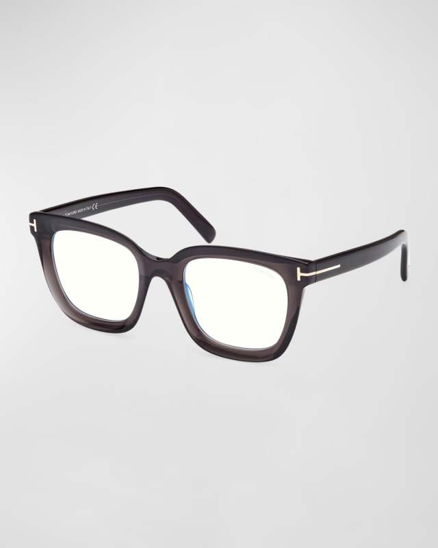 Blue Light Blocking Square Acetate Glasses