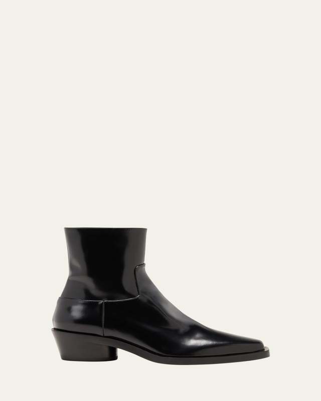 Bronco Leather Moto Booties