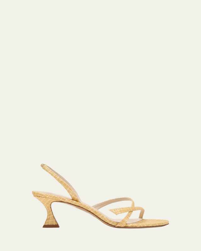 Tita Bell Raffia Slingback Sandals