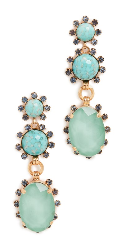 Elizabeth Cole Olivia Earrings Sunny Turquois