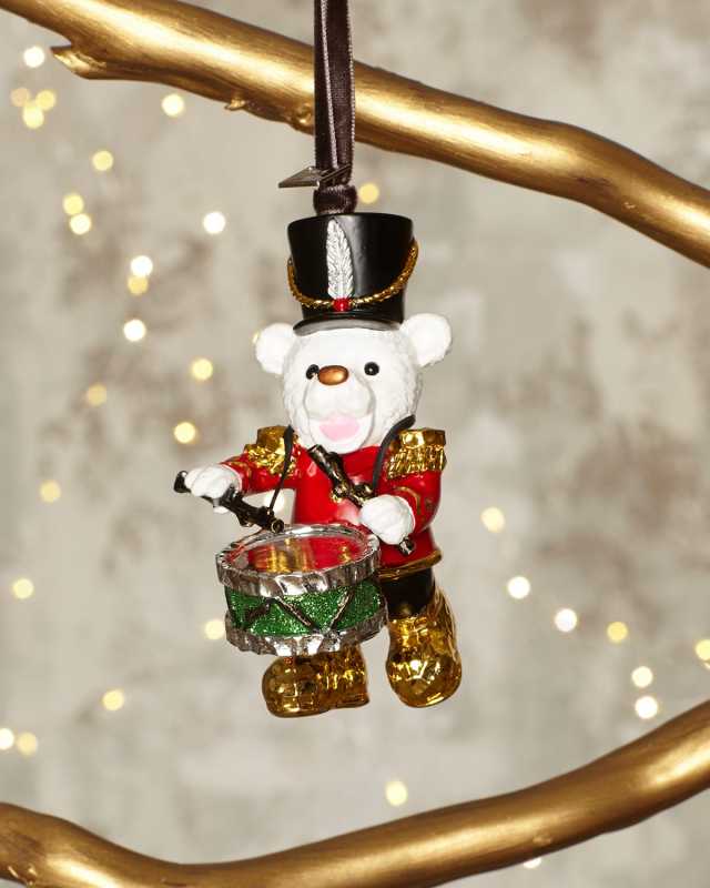 Drumming Bear Ornament