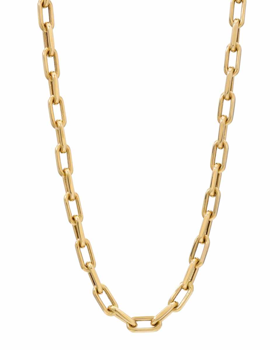 14k Gold Large Open-Link Chain Necklace