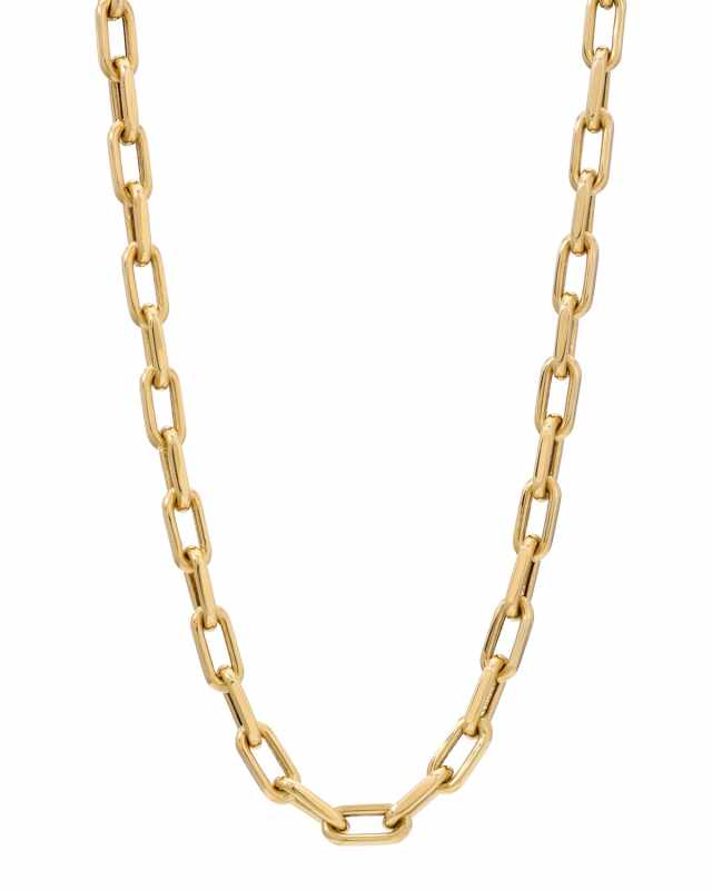 14k Gold Large Open-Link Chain Necklace