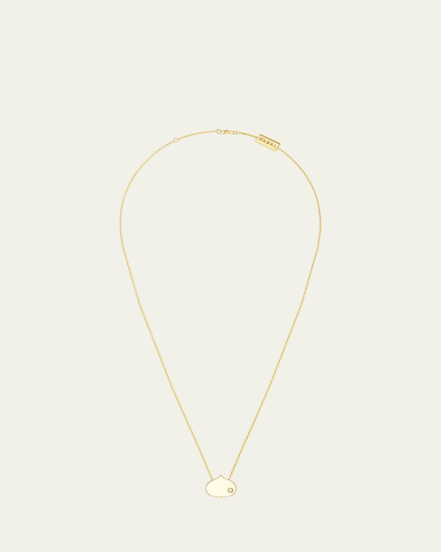 Eye Adore Midi Pendant Necklace, 11mm